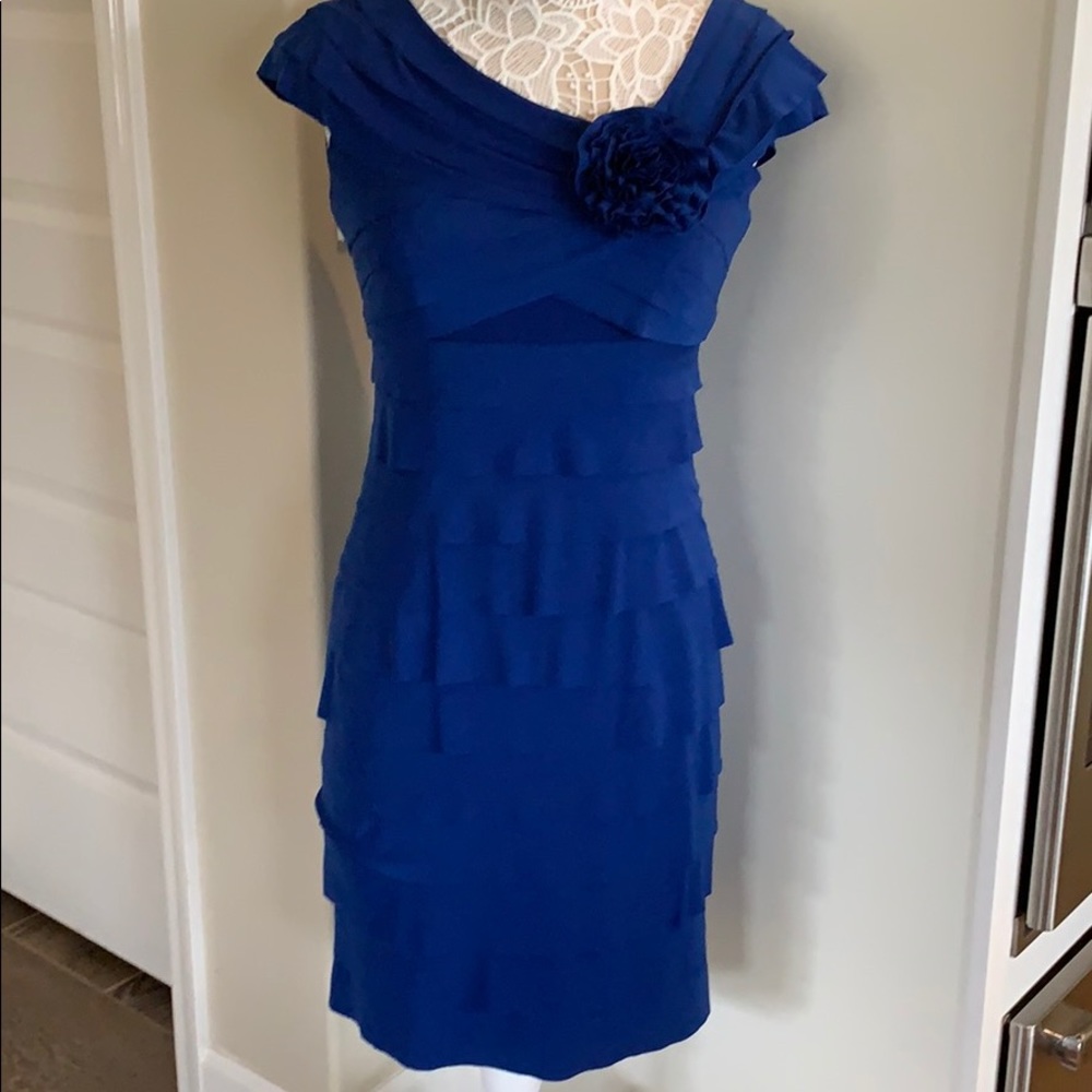 London Times Royal Blue Dress